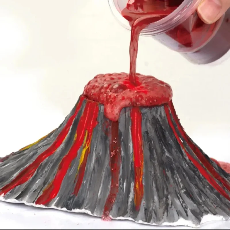 Creative Volcano Eruption Experiment Set DIY Painting Coloring Kit Child Popular Science Toy,Birthday Gifts for Boys and Girls - Image 6
